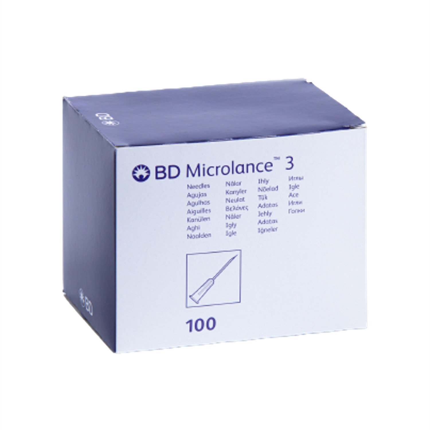 <b>Aiguilles hypodermiques <br> BD Microlance 3</b> <br> <br>prêtes à l’emploi<br> <br><br>[livrées stériles sous blister]<br><br>